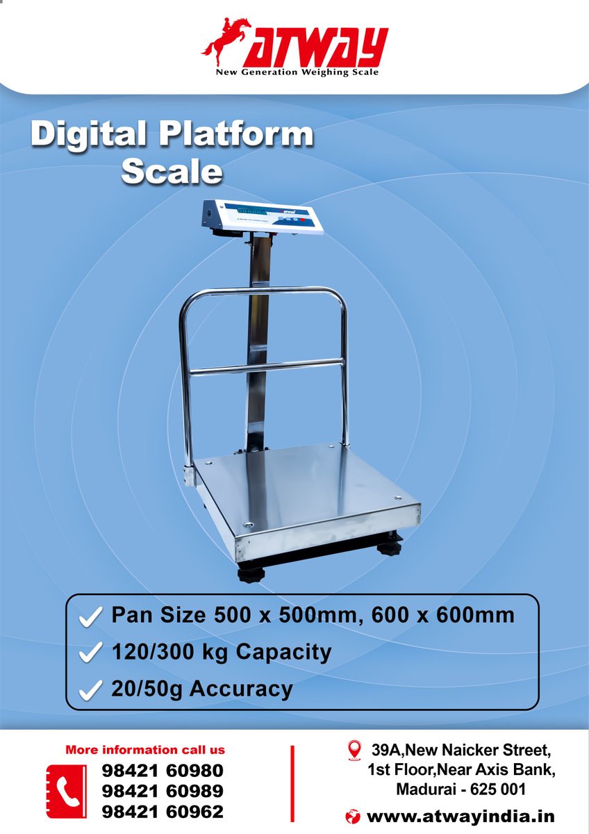 Digital Platform Scale - Atway #atway #weighing #weighingscale #scale #scales #weightlossjourney #loadcell #weighingmachine #weightloss #weighingscales #weight #industrialscale #theweighforward #platformscale #digitalscale #tabletopscale #minitablescale #minifieldscale