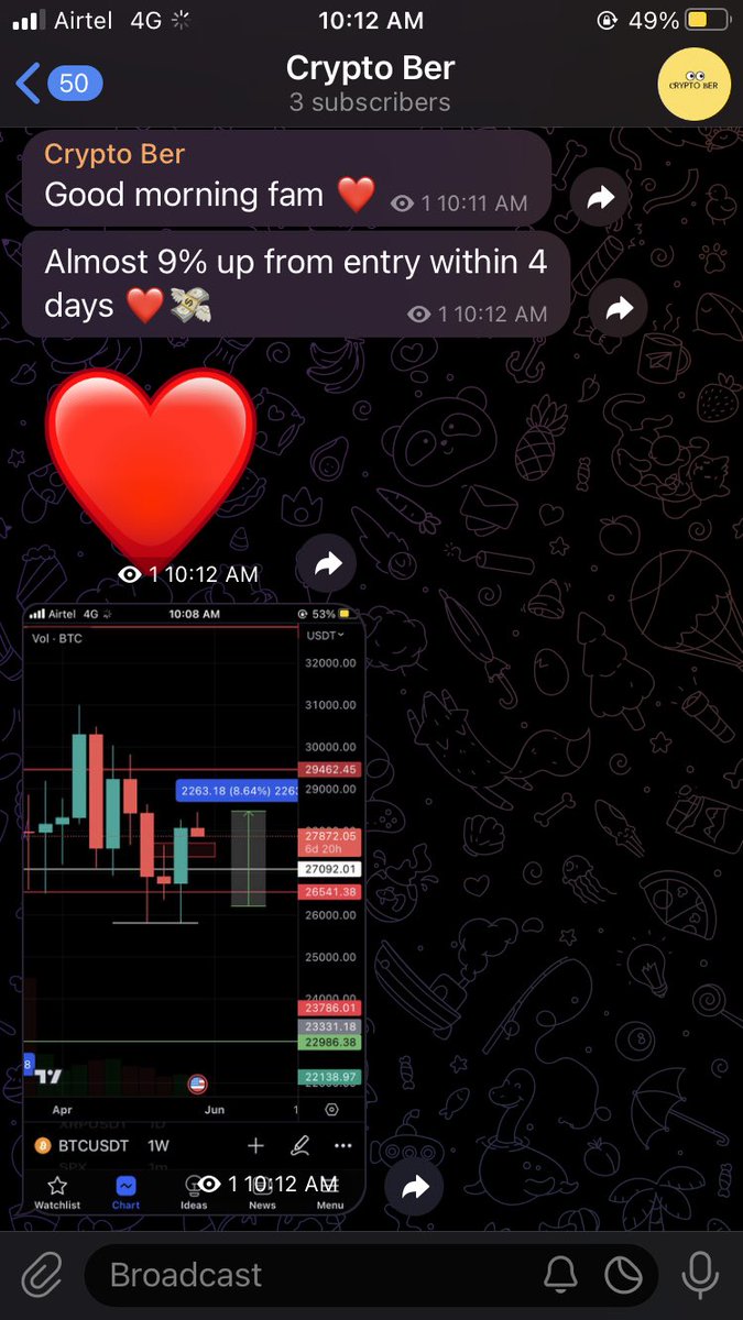 cryptocoincraze's tweet photo. 9% up in 4 days. People who make video with opening face will never make you profitable guys 😉🤭

Subscribe my YouTube channel for more updates - https://t.co/1vHkMlNkkA

#crypto #Cryptocurency #cryptocurrency #PumpToken #bitcoin #trading https://t.co/cJrtXM2wlJ