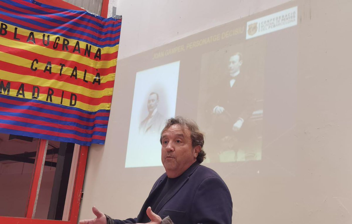 CatalaCercle's tweet photo. 📸 🎙️ Una conferència súper interessant a la #PenyaBlaugrana del @CatalaCercle, gràcies als ponents i al públic!

🗨️⚽ El #Barça i #Catalunya, els orígens de la simbiosi. Per #XavierGamper i #SalvaTorres #Penyes #FCBarcelona https://t.co/1jQR71JPb9