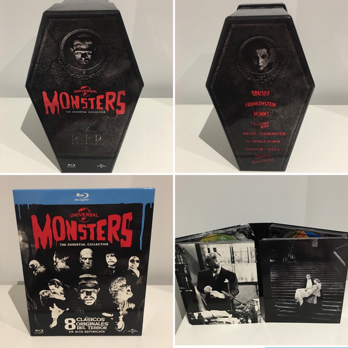 Nunu_90210's tweet photo. ¡Buenos días y buen inicio de semana! ☕️ Universal Classic Monsters “The Essential Collection” 📀 🎞🍿🧛‍♂️🦇🧟‍♂️🐺🎭 #universalstudios #universalclassicmonsters #universalclassics #universalclassichorror #universalmonsterstheessentialcollection #bluraycollector #bluraycollectors https://t.co/yJlswQDFVe