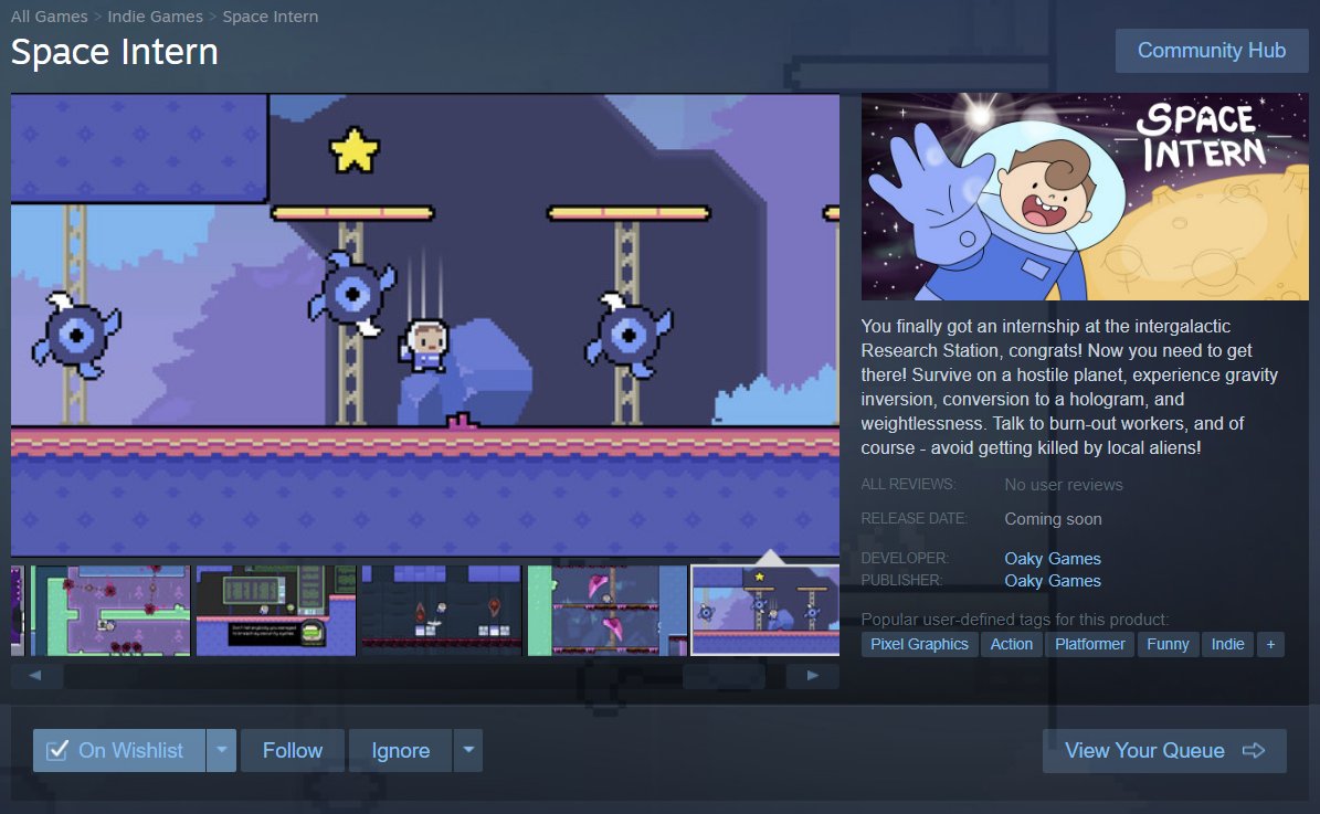 HashtagIndieDev's tweet photo. 🐳GAMES TO WISHLIST - #SpaceIntern

📣You finally got an internship at the intergalactic Research Station, congrats! Survive on a hostile planet, talk to burn-out workers, and of course - avoid getting killed!

📍DEV: @MaciekOaky
🔗https://t.co/xufg9t8wjU

#steam #pixel #funny https://t.co/mdfGGUqn3B