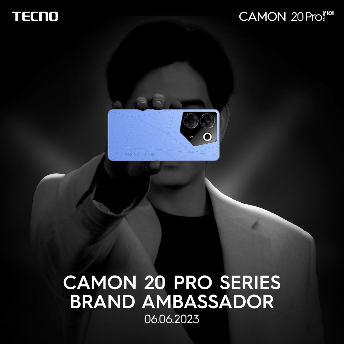 Everyone is thrilled enough with who is our new Camon 20 Pro Series Brand Ambassador, are you? Stay tuned as we unveil him on 06.06.2023!

#EveryEmotionInMotion #CAMON20ProSeries #StopAtNothing #TECNOMobilePhilippines