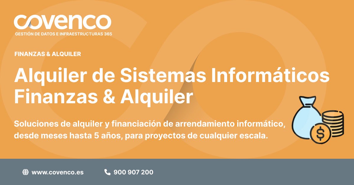 CovencoSpain's tweet photo. Está luchando por equilibrar los ajustados presupuestos comerciales de hoy en día? 💰

Ofrecemos soluciones financieras para contratos de casi cualquier tamaño y alquileres desde tan solo un mes para cubrir necesidades de proyectos a corto plazo.

https://t.co/DEukDh58kl 
#TI #TI https://t.co/sH3fjzk7G6