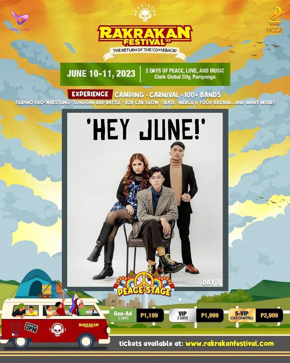 Ready get set, <a href="/RakrakanFesti/">Rakrakan Festival</a>! 🤘🏻🔥

We’ll be seeing you all at the Peace Stage on Day 1, June 10, 2023 at Clark Global City, Pampanga 🗺️ 

#heyjunemusic
#RakrakanFestival