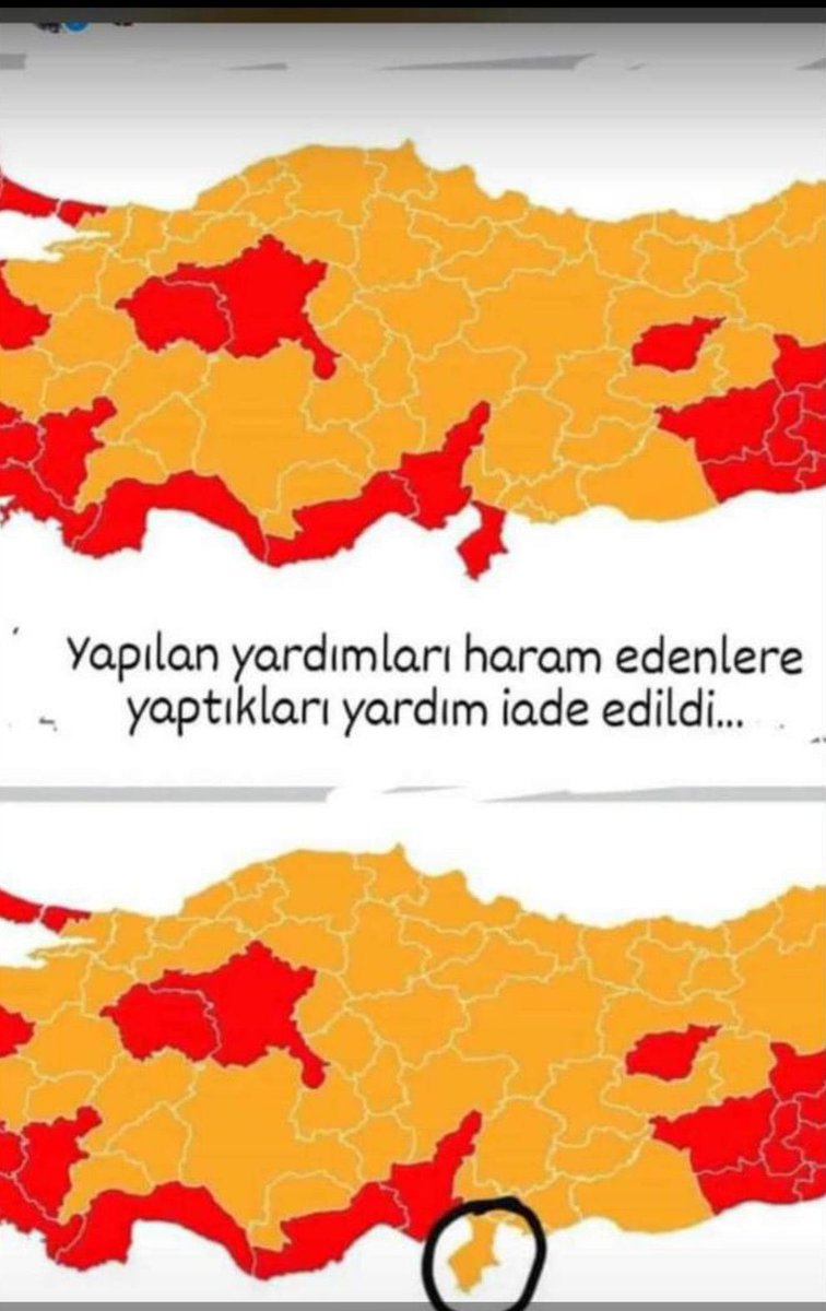 Deprem Bölgesine Yapılan yardımları Haram edenlere ,yaptıkları yardımlar iade edildi.

Teşekkürler #Hatay 🇹🇷👏🏻

#Tuerkei  #TurkeyElections  #اردوغان  ADAM KAZANDI / Konya / 
BAŞLASIN TÜRKİYE YÜZYILI #RecepTayyipErdogan  #Secim  #secim23  #Türkiye #pazartesi