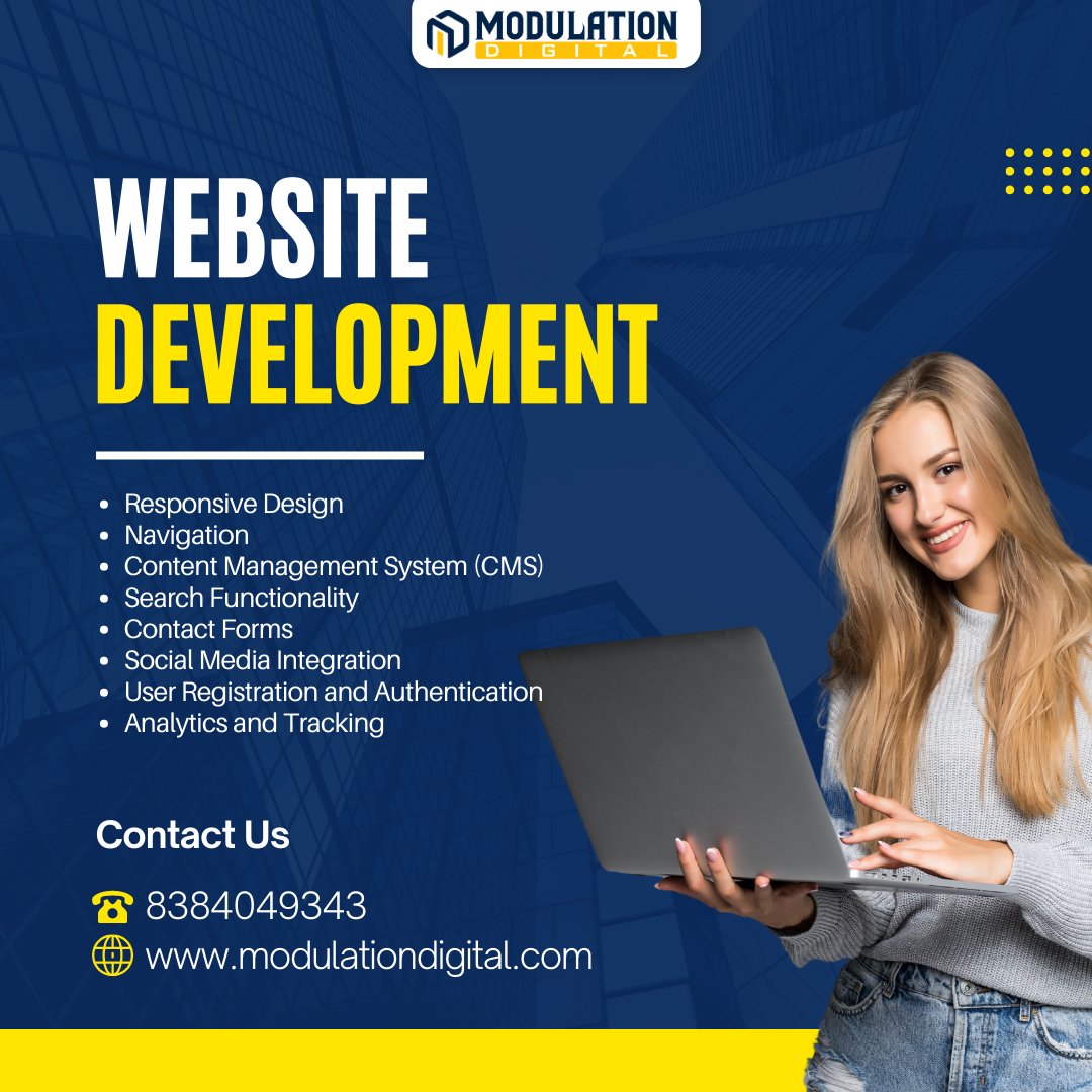Modulationdigit's tweet image. At Modulation Digital, we specialize in creating custom websites that capture your unique brand and style. Let our web development services help you stand out in the crowded online marketplace! 📷 CLICK LINK IN BIO to learn more!
