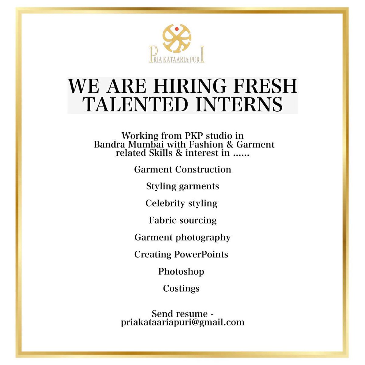 PRIA KATAARIA PURI tweet media