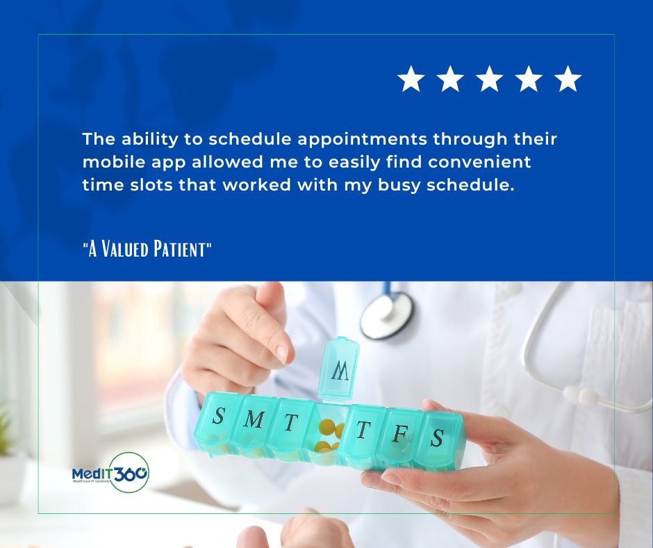 👉 Our first priority is keeping you satisfied. We are proud of our partners who put their trust in us and are willing to give us some feedback.
.
.
#CustomerFeedback #ClientReviews #medit360 #patientcare #healthcare #PatientEmpowerment #healthcareproviders #MCFC