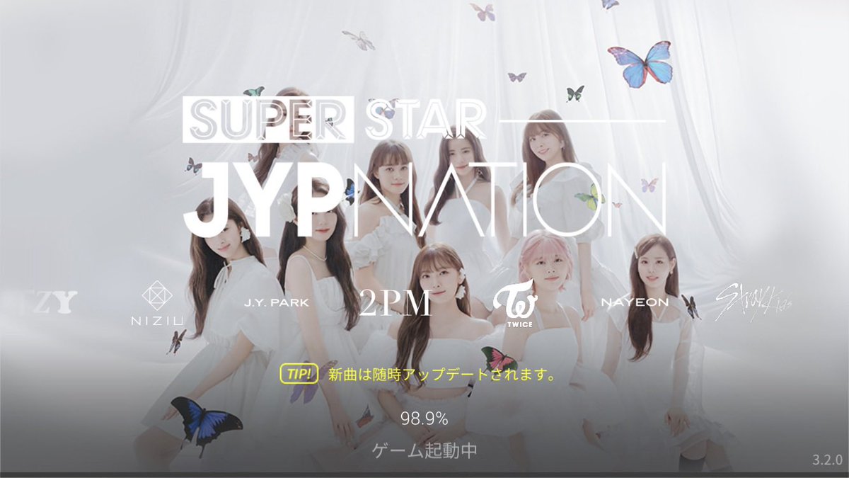 始めました。
 #SUPERSTAR_JYP