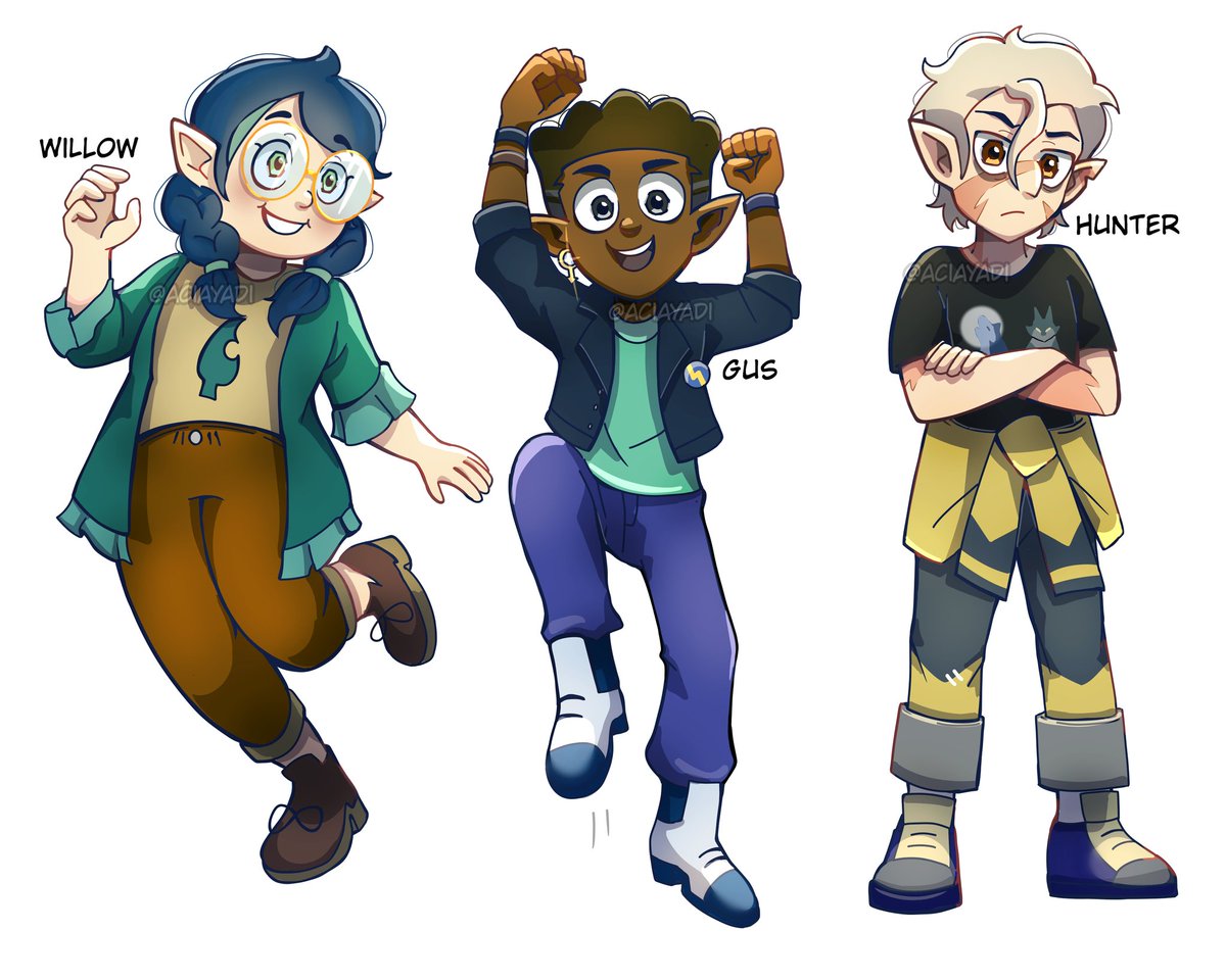 aciayadi's tweet photo. #theowlhousefanart #TheOwlHosue #Hexside #Hunter #WillowPark #GusPorter https://t.co/eNbUerYHj5