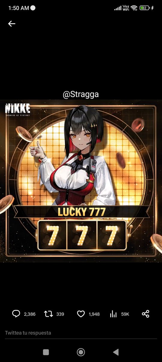 DankoLpez1's tweet photo. @NIKKE_en #NIKKELuckyBunny https://t.co/ftabfiGYUo
