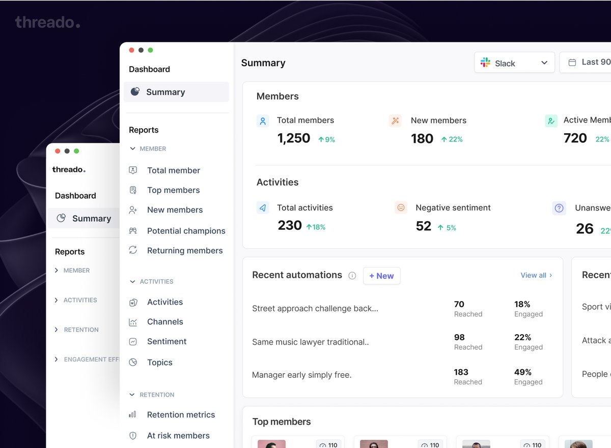 👨🏽‍🍳 We're working on something special for the amazing users who never want to miss out on valuable insights from their community members. 📊

Stay tuned for a game-changing update 🙌 

#productdesign #uiuxdesign 
@ThreadoHQ