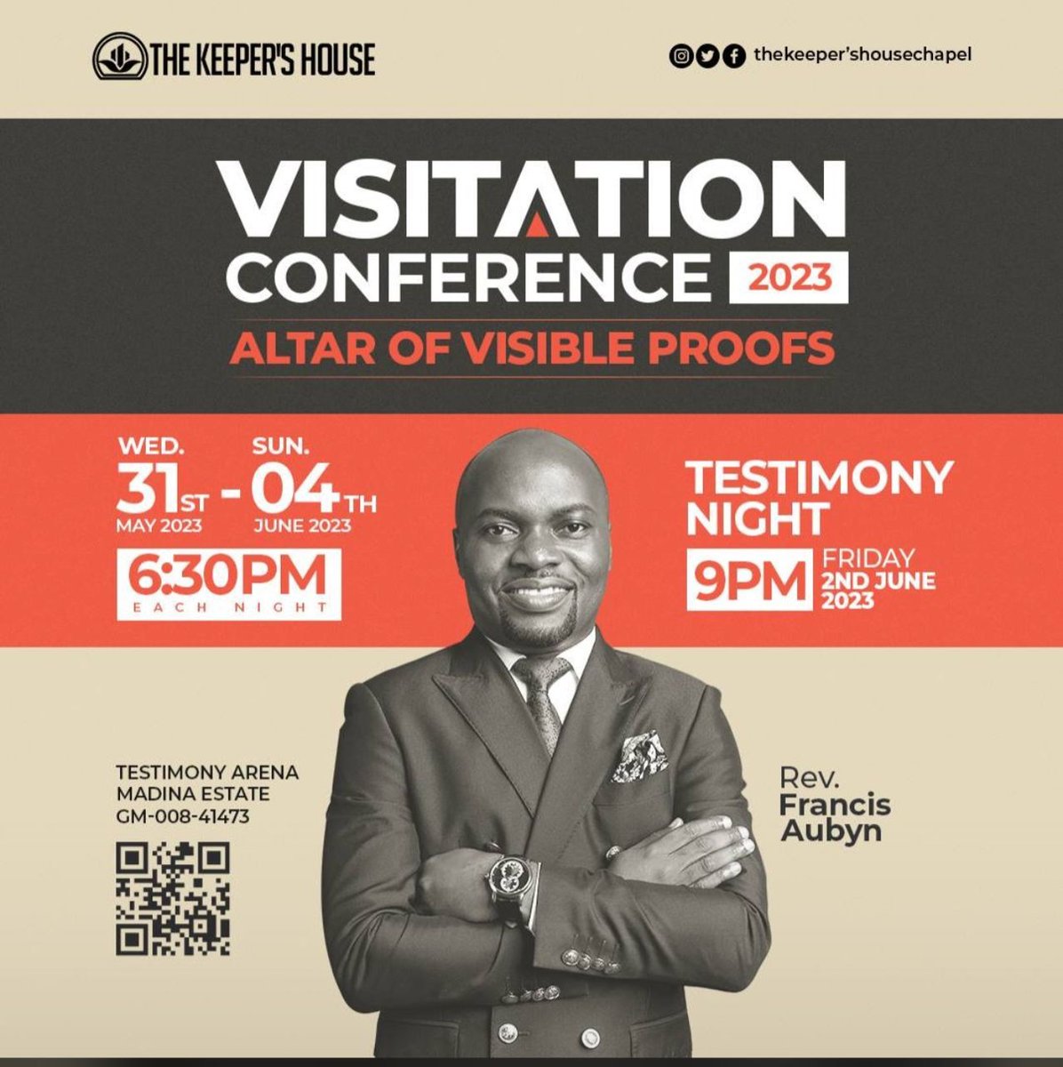 Thekeepershouse's tweet photo. It's almost here! 2 days to go for the Visitation Conference. The Altar of Visible Proofs will speak for you.
.
.
.
#VisitationConference
#AltarofVisibleProofs
#TKHCI https://t.co/UivAaiEnL6