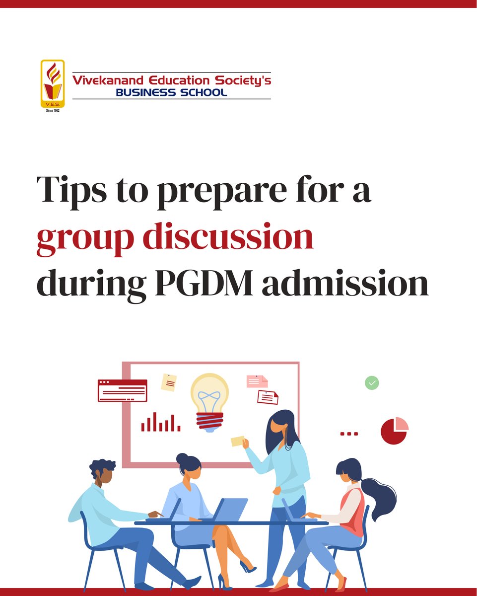 Decoding the Group Discussion Puzzle for PGDM Admissions! Discover the secret recipe to shine amidst the crowd.
#VBS #VES #PGDM #BusinessSchool #PGDMcollege #Bschool #PGDMcourse #VivekanandBusinessSchool