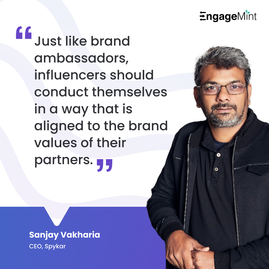 WebEngage's tweet image. I̶n̶f̶l̶u̶e̶n̶c̶e̶r̶ ̶m̶a̶r̶k̶e̶t̶i̶n̶g̶ ̶=̶ ̶M̶a̶k̶i̶n̶g̶ ̶Q̶u̶i̶c̶k̶ ̶M̶o̶n̶e̶y̶
Influencer marketing = Maintaining consistency for genuine connections 🤝

Sanjay Vakharia, CEO, @SpykarOfficial, shares his insights at EngageMint 2023: Mumbai Edition.

#EngageMint #WebEngage