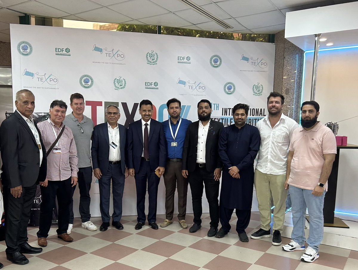 Pakistan Consulate General Sydney (@pakinsydney_) on Twitter photo Delegation of Australian textile importers participating in <a href="/texpotdap/">texpo_official</a> organised by <a href="/tdap_official/">Trade Development Authority of Pakistan (TDAP)</a> at Expo Centre Karachi
<a href="/mincompk/">Ministry of Commerce (MOC)</a>
<a href="/naveedqamarmna/">Syed Naveed Qamar</a> <a href="/PakistanAus/">Made in Pakistan for Australia</a> Delegation of Australian textile importers participating in <a href="/texpotdap/">texpo_official</a> organised by <a href="/tdap_official/">Trade Development Authority of Pakistan (TDAP)</a> at Expo Centre Karachi
<a href="/mincompk/">Ministry of Commerce (MOC)</a>
<a href="/naveedqamarmna/">Syed Naveed Qamar</a> <a href="/PakistanAus/">Made in Pakistan for Australia</a>