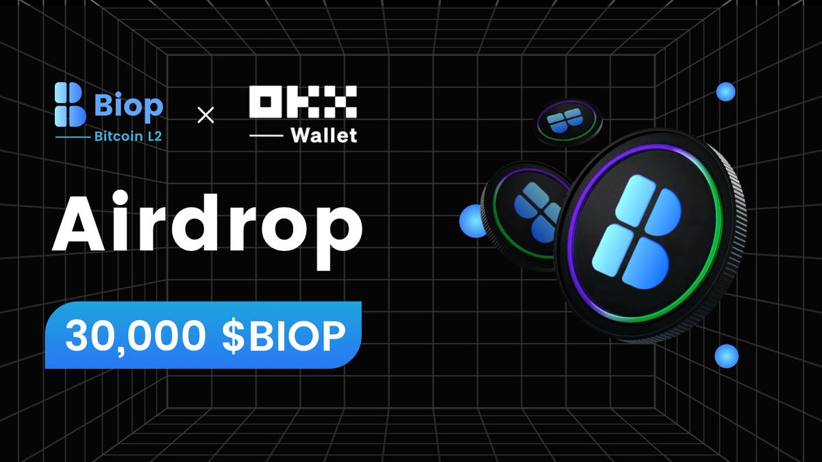 Biop | Bitcoin L2 | BIP-420 (@biopdao) on Twitter photo 🔥#Biop X #OKX Web3 #Airdrop🔥
🎁30,000 $BIOP to all OKX Wallet users
✅Follow <a href="/BiopDAO/">Biop | Bitcoin L2 | BIP-420</a> and @okxweb3, RT, Join: t.me/BiopDAO, input your BTC address: forms.gle/v9ysw2vgUvfpbL…
💡 Join $BIOP IDO by OKX Wallet
➡️biop.io/ido
#BRC20 #BitcoinLayer2 #Ordinals 🔥#Biop X #OKX Web3 #Airdrop🔥
🎁30,000 $BIOP to all OKX Wallet users
✅Follow <a href="/BiopDAO/">Biop | Bitcoin L2 | BIP-420</a> and @okxweb3, RT, Join: t.me/BiopDAO, input your BTC address: forms.gle/v9ysw2vgUvfpbL…
💡 Join $BIOP IDO by OKX Wallet
➡️biop.io/ido
#BRC20 #BitcoinLayer2 #Ordinals