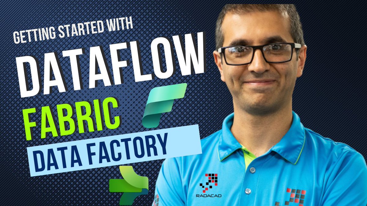 Our 5th article and video about #MicrosoftFabric are out
Getting started with #Dataflow in #Fabric #DataFactory
radacad.com/getting-starte…
#MSBuild #DataIntegration #PowerBI