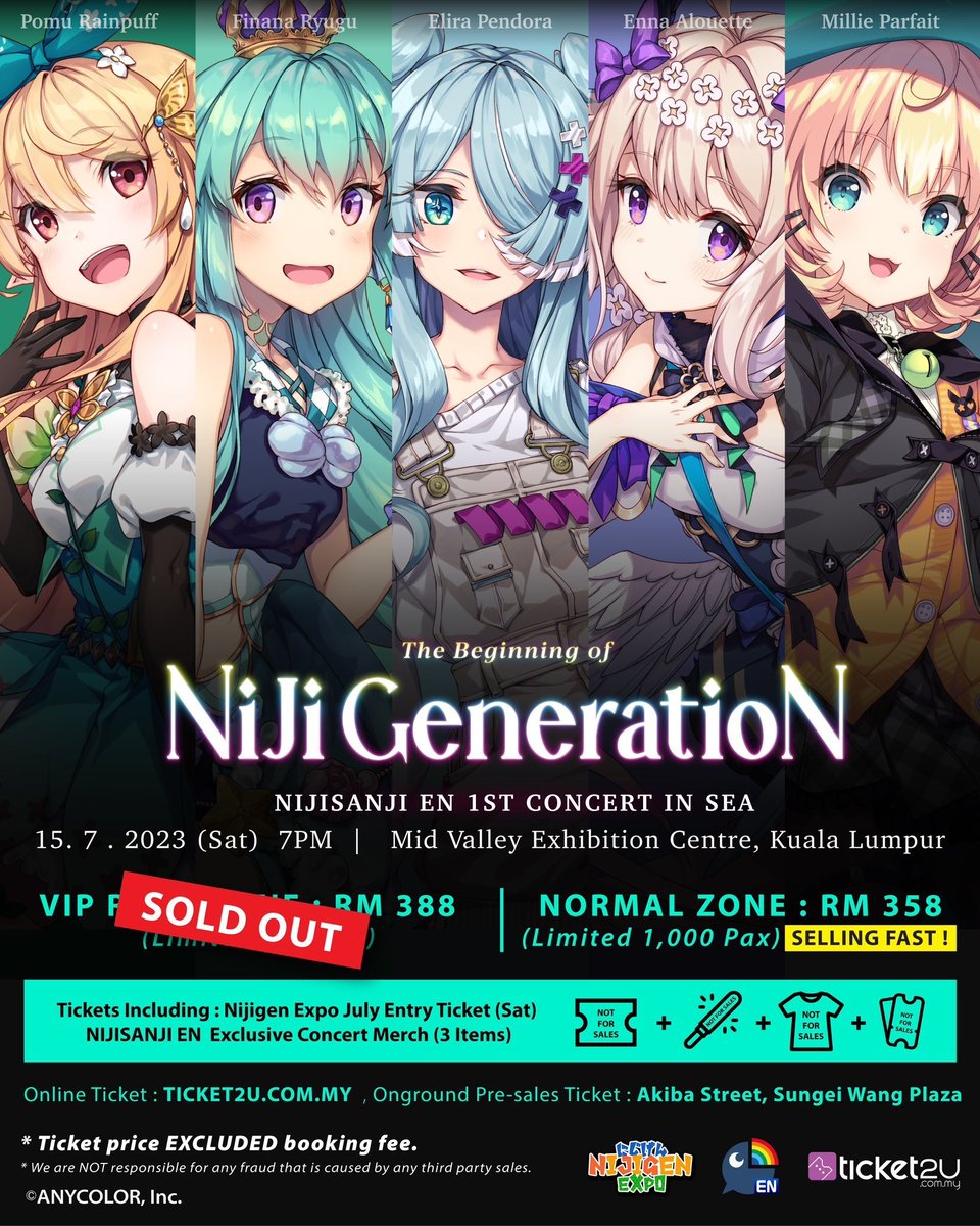 Hey everyone !! ✨
We're going to be singing at Nijigen Expo !! I'm so excited to see you guys 😳♥️

Tickets are going out fast so make sure you catch one !! 

Available right here:
t2u.asia/e/30954

#PR #nijigenexpo