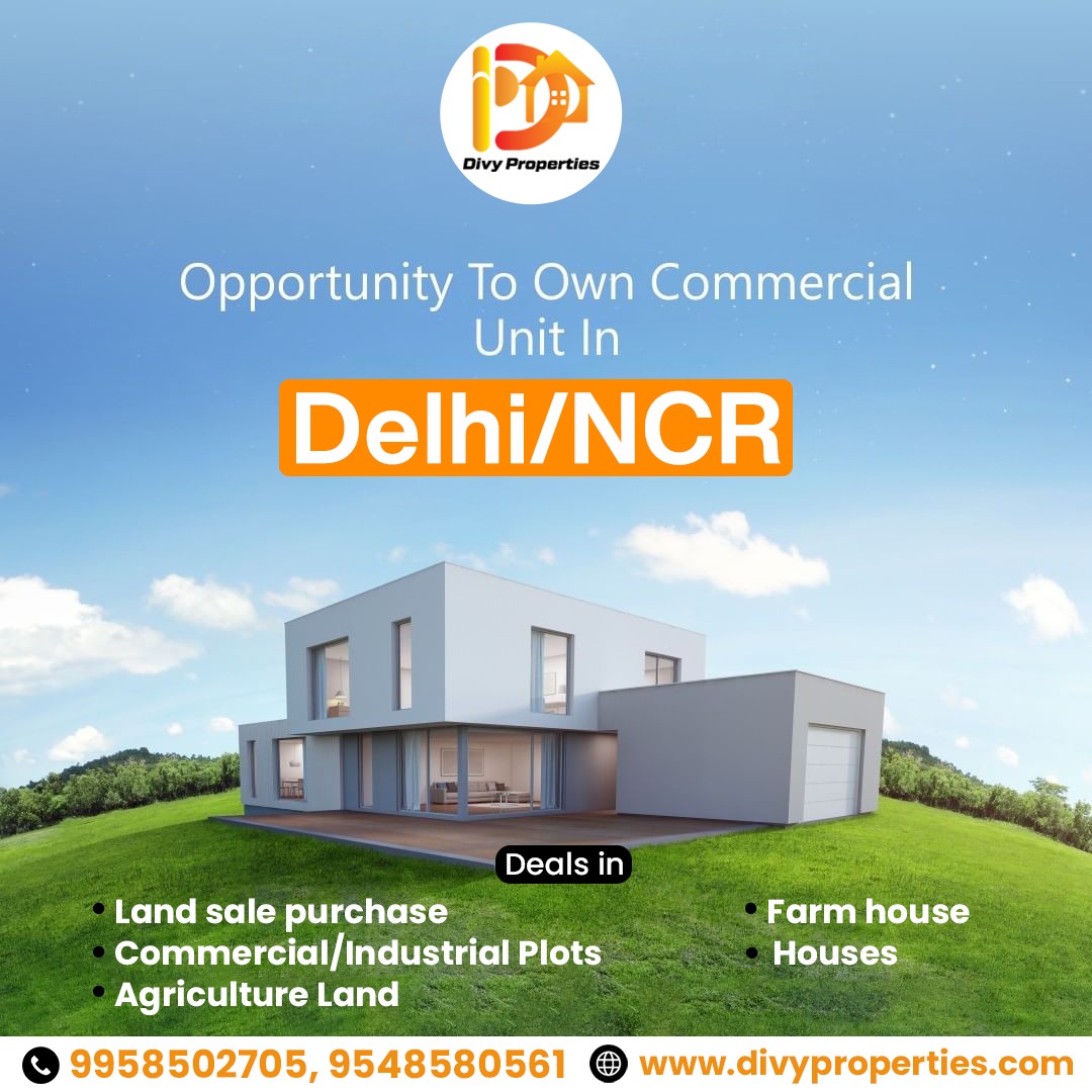 divyaproperty01's tweet image. Unlock Limitless Potential: Invest in a Commercial Unit in Delhi/NCR with Divy Properties. 💙🏡

For more info:
Call on: +91 9958502705, 9548580561
Visit at: divyproperties.com

#commercialunit #delhiproperties #ncrrealestate #investmentopportunity #ownyourspace