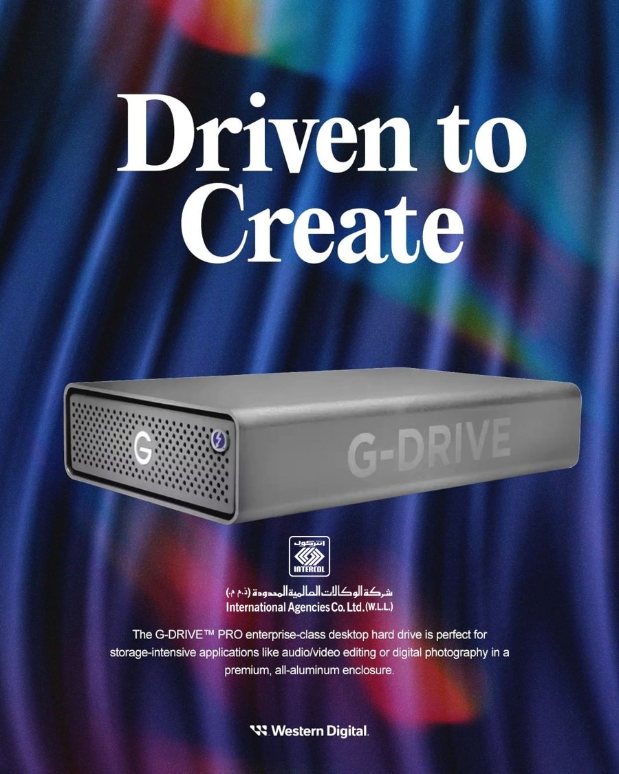 elecs_intercol's tweet photo. The #G_DRIVE_PRP enterprice-class desktop #HardDrive is perfect for storage-intensive applications like audio/ video editing or digital photography in a premium, all-aluminum enclosure.
Call 17213377, Whp 36920184 for details
#WD #sanDisk #INTERCOL #Bahrain #WesterDigital https://t.co/QeIvCPjEtb