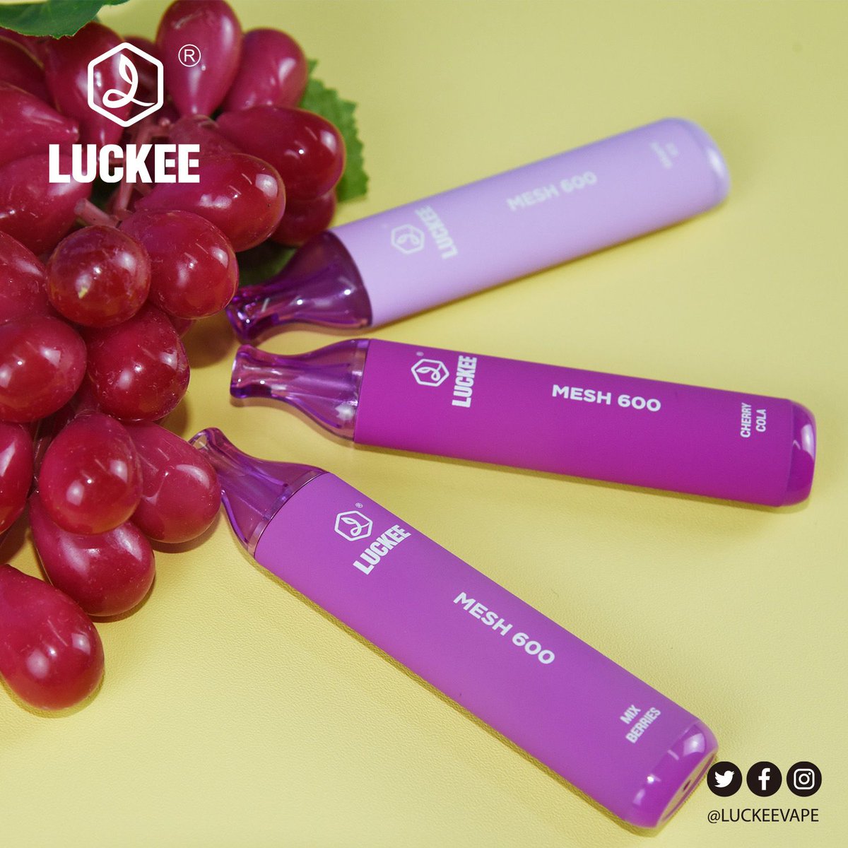 Define your personal taste,choose your flavor to vape on.👇

MESH 600 Purple Flavor -Pick up your favorite💜

2% nic 2ml e-liquid 
20mg nicotine 
500mAh battery

#luckeevape #mesh600 #vapestagram #instavape #vapeporn #600puffs #disposablepod #vapeaddict #vaping #meshcoil #vapepod