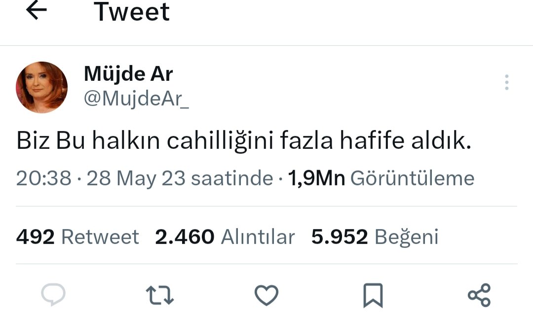 Askeri okul hariç, 

Ikinci bir üniversite mezunuyum,

Eşim Uzm.Dr.

Seni, 

Sosyal, kültürel ve ahlâkî yönden, buruşturup paket eder, bir kenara koyarız müjde. 

Bu zihniyette olduğunuz sürece hiç bir zaman iktidar yüzü göremezsiniz. 
@MujdeAr_