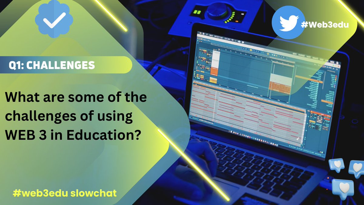 📢 Introducing the #WEB3edu #slowchat 🗣️💬

2 Q's a week M & Th 📅

Reply at your own pace using the hashtag #WEB3edu

Q1 is about challenges 🗣️💬

Let's Go!🚀

#web3 #pln #edtech #innovation #edchat #coetail #k12 #tech #EDUcators #ai #eLearning #EduChat #lms #metaverse #21clbkk