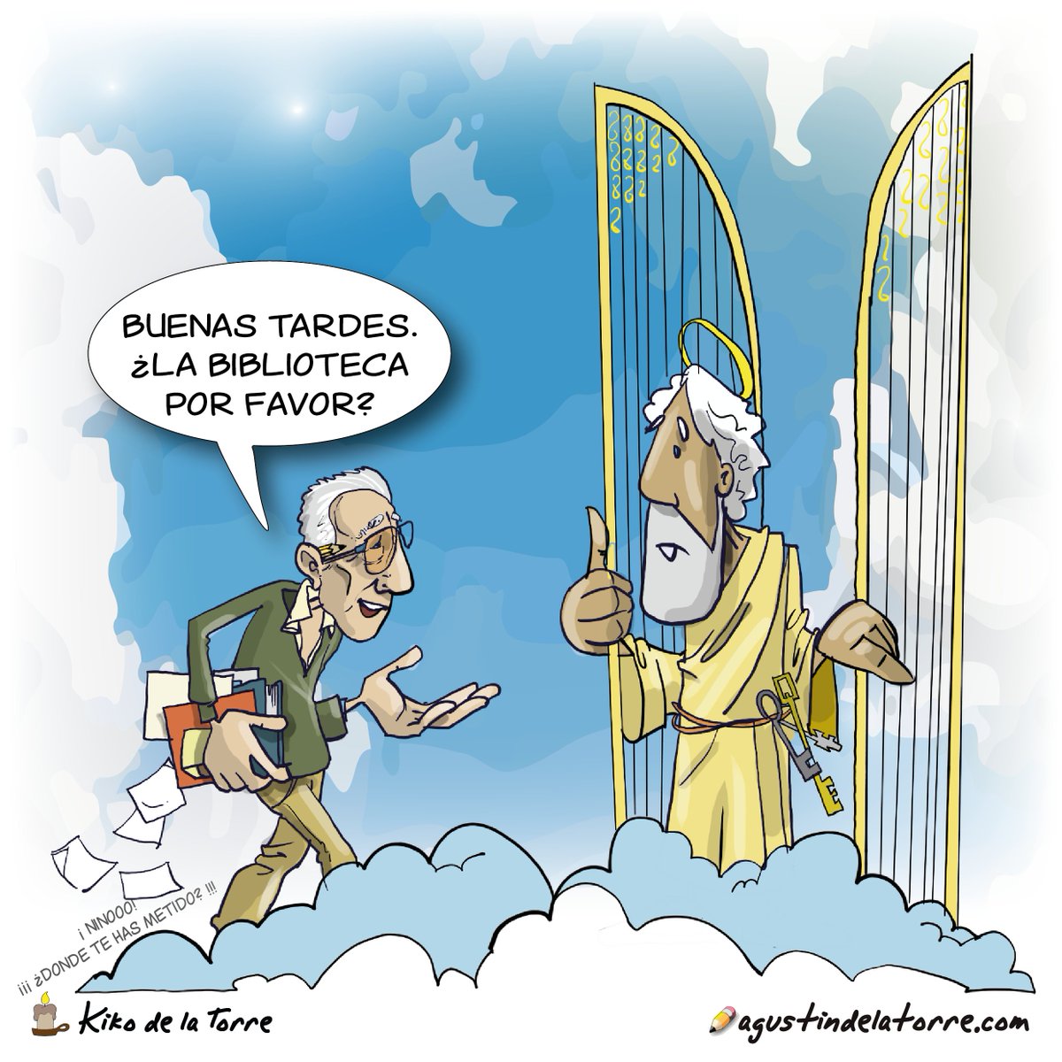 En memoria de nuestro padre, que falleció ayer, Día de Pentecostés. La persona más culta y buena que hemos conocido. Te queremos papá.