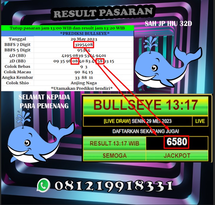 HokiJenaka's tweet image. 📌 RESULT BULLSEYE 📌
29 MEI 2023
. 
YANG MAU GABUNG PREDIKSI PASARAN LAIN LANGSUNG KE WA JENAKA
. 
informasi result &amp;amp; prediksi lainnya langsung Wa wa.me/+6281219918331
#togelonline #prediksionline #prediksitogel #angkatogel