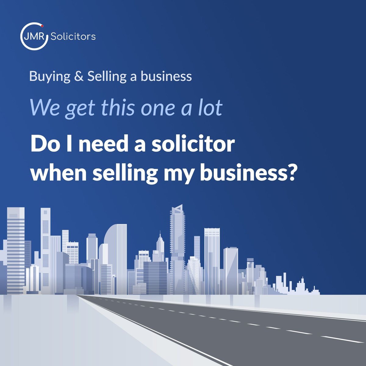 Thinking of selling your business? 💼🤝 
Don't make the mistake of going it alone! 🙅‍♀️🙅‍♂️ 

Consult with a solicitor to ensure a smooth and stress-free sale. 🤝📝 
Call us on 0161 491 3933 or email info@jmrsolicitors.co.uk

#SellMyBusiness #SolicitorAdvice #ExpertGuidance