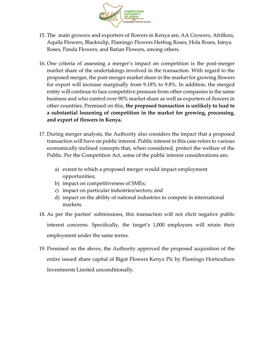 Mwango Capital on Twitter: "1/2 The Competition Authority of Kenya