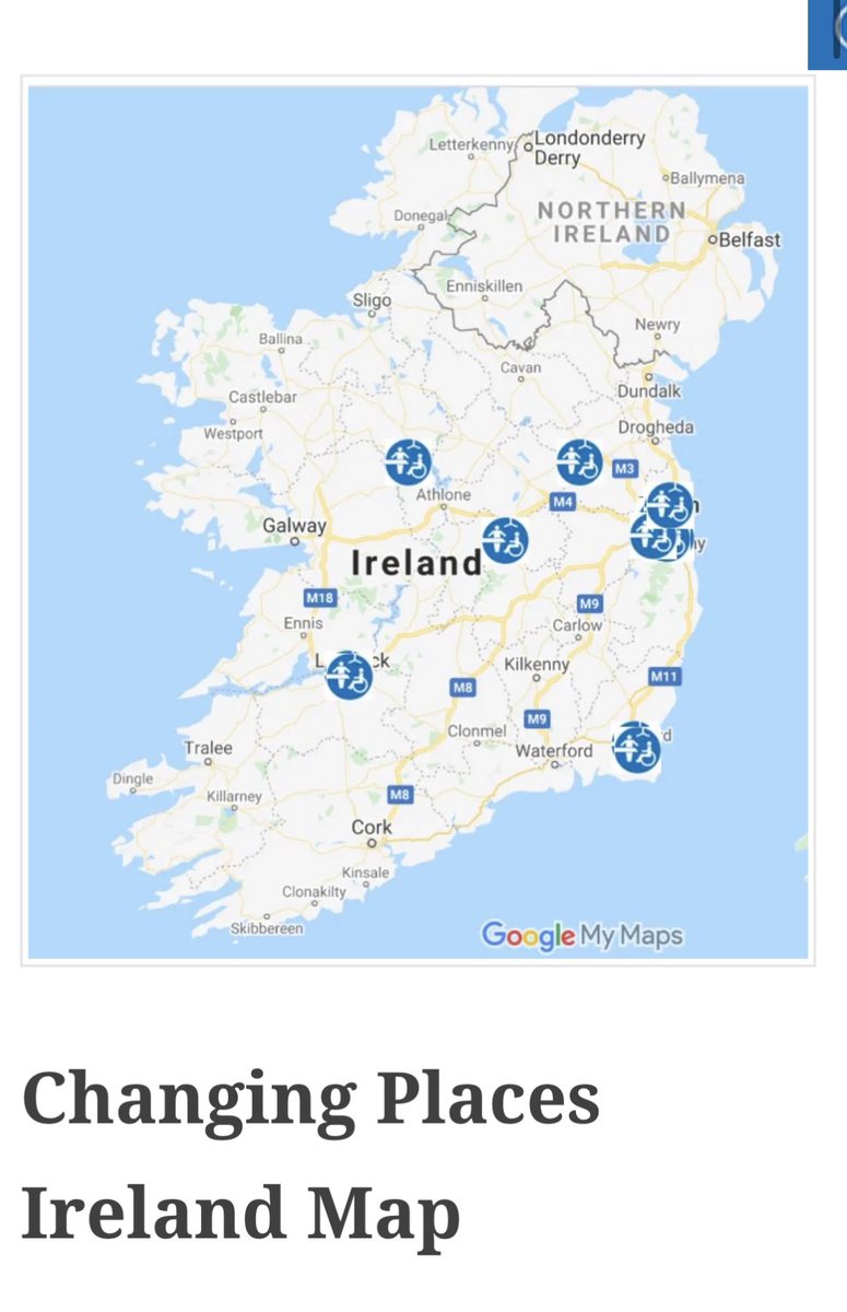 ChangingPlacesI's tweet image. Our website has information on some of the changing places facilities in Ireland.  
Facilities in Northern Ireland can be checked on changing places Uk 
Have you visited & used a facility recently?  Let us know how important these facilities are to you 
changingplaces.ie/find-changing-โฆ