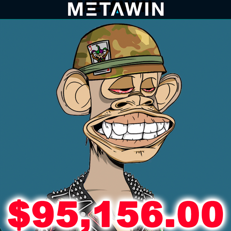MetaWin's tweet photo. Win BAYC 7583 worth $95,156.00 (50 ETH). Today at METAWIN. 

Enter here: https://t.co/YQa0I8gG1m