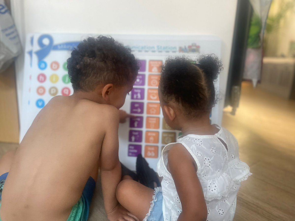 Had friends round this weekend & spotted the young ones playing with the #communicationstation
The board encourages play, learning & communication..
I wanted the board to appeal to ALL children and it does 🥰
#communication #communicationboard #aac #accessiblecommunication #DVD