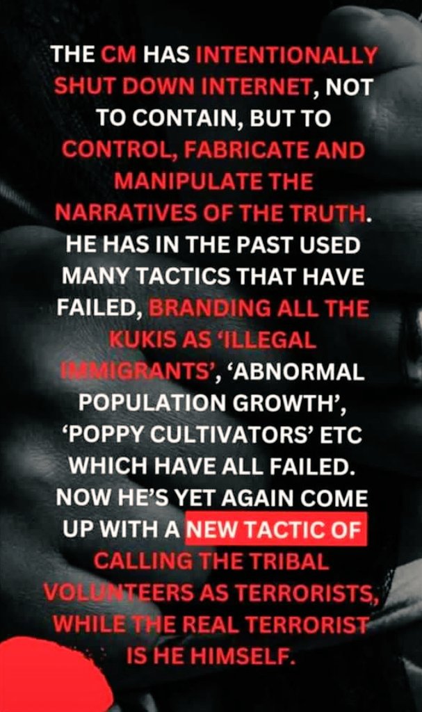 haokip_alice's tweet photo. Manipur CM @NBirenSingh will be known forever as the most hated CM ever in the entire universe. 
#SeperationOnlySolution
#ManipurViolence #Manipur
#SeperateAdministration https://t.co/iophYu4Fr5