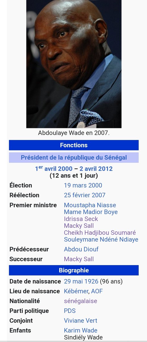 NBorso's tweet photo. #Senegal #News #Updates #Politics
29/05/23:
🔴 Ancien président, Me. Abdoulaye Wade, Pape #Sopi — 96 ans #Today
🔴 #Africa — Tradition de célébrer la vieillesse... Des bibliothèques et gardiens de patrimoine...
🔴 Me. est encore aux affaires politico-familiales... A suivre 🙏🏾 https://t.co/j1FkP6G8sg