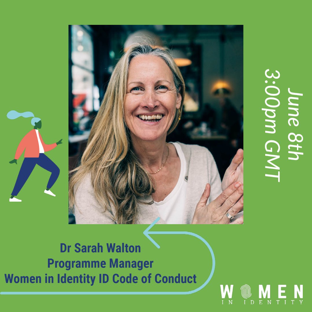 Dr Sarah Walton joins the Think Digital Digital Identity for Government conf on June 8th, to share the ‘ID Code of Conduct,’ a #WomeninIdentity project  promoting inclusive global solutions in Digital ID design
Register ➡️ bit.ly/3I7ysF7
 #ForAllByAll #DiversitybyDesign