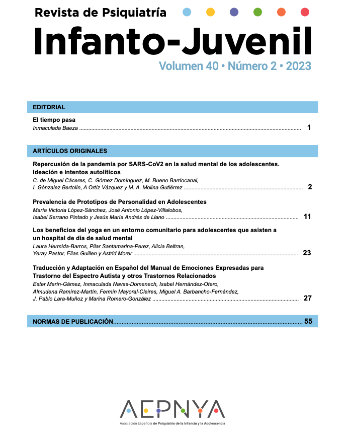 🚨 ¡Ya disponible! 📷 Revista de Psiquiatría infanto-juvenil Vol. 40 Núm. 2
👉aepnya.eu/index.php/revi…