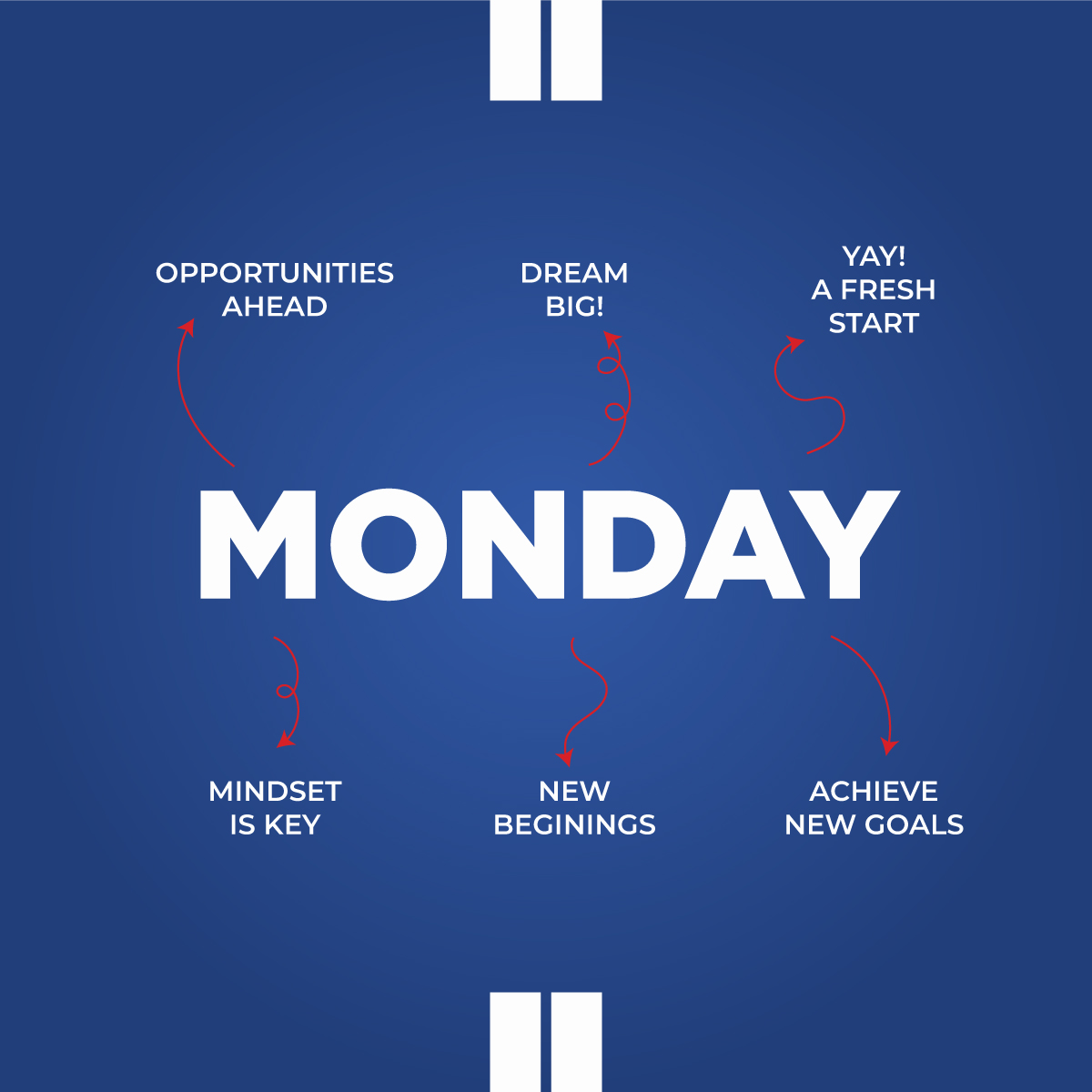 Turn your Monday blues into Monday hues of success.
.
.
.
.
#MondayMotivation #MotivationMonday #MondayInspiration #MondayGoals #NewWeekNewGoals #StayPositive #BelieveAndAchieve