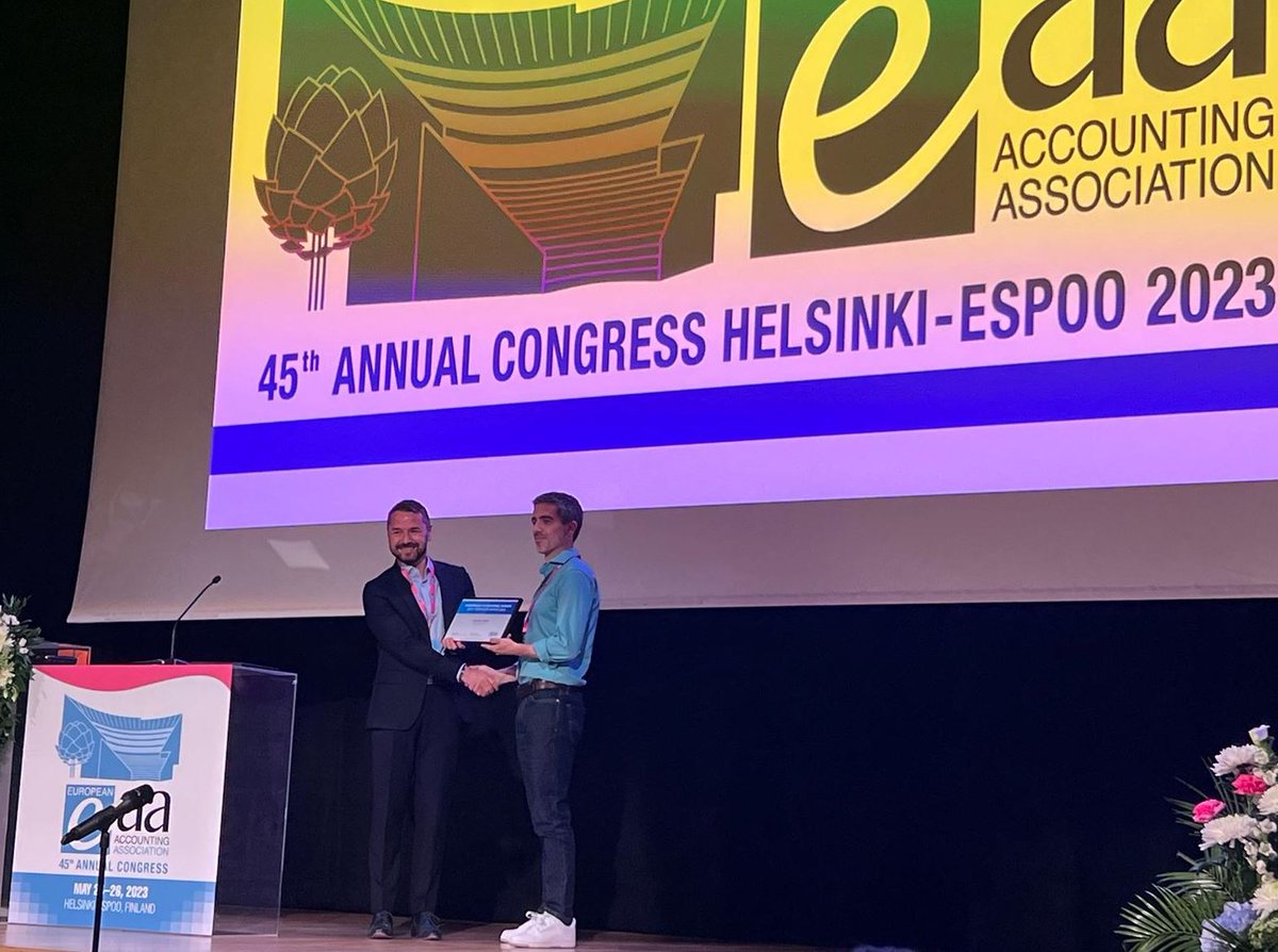 Erasmus Accounting (@erasmusaccount) on Twitter photo Thanks to <a href="/EAA_ARC/">EAA</a> and <a href="/AaltoUniversity/">Aalto University</a> for hosting the #EAACongress2023!
And congratulations to <a href="/jochenpierk/">Jochen Pierk</a> (<a href="/ErasmusESE/">ErasmusESE</a>) for receiving the 'Best Reviewer Award 2022' of the <a href="/EAR_Journal/">European Accounting Review</a>. Thanks to <a href="/EAA_ARC/">EAA</a> and <a href="/AaltoUniversity/">Aalto University</a> for hosting the #EAACongress2023!
And congratulations to <a href="/jochenpierk/">Jochen Pierk</a> (<a href="/ErasmusESE/">ErasmusESE</a>) for receiving the 'Best Reviewer Award 2022' of the <a href="/EAR_Journal/">European Accounting Review</a>.