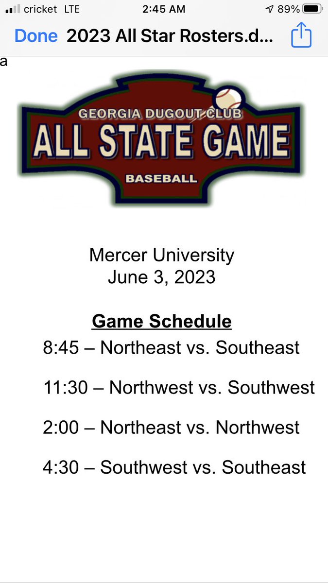 Georgia Dugout Club tweet media