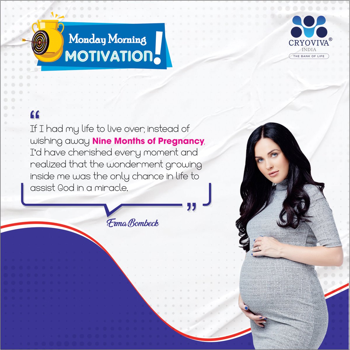 It is never easy to be pregnant. Moms-to-be will go through many changes, both physically & mentally, with some journeys being more difficult than others. Nonetheless, many pregnant women find it amazing.
#mondaymotivation #pregnancymotivation #cordbloodbanking #stemcellbanking