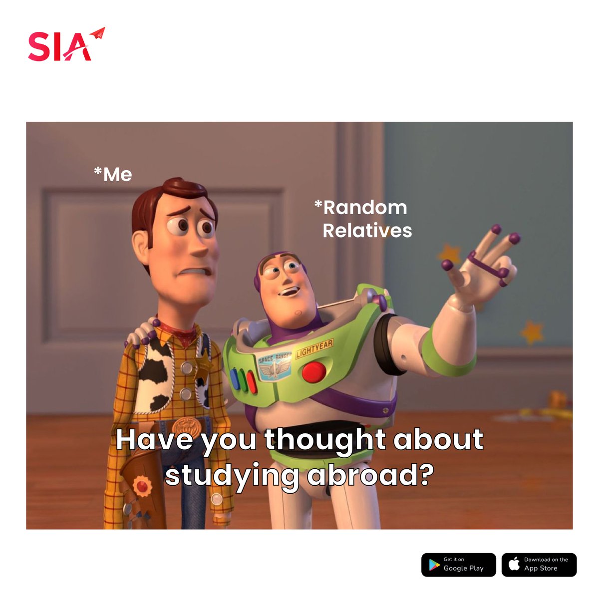 They be giving advice on everything fr!

#relatives #memes #SIA #SIAmemes #toystory #toystorymemes #StudyInAustralia #StudentLife #DreamCollege #studyabroadlife #studyabroadinaustralia