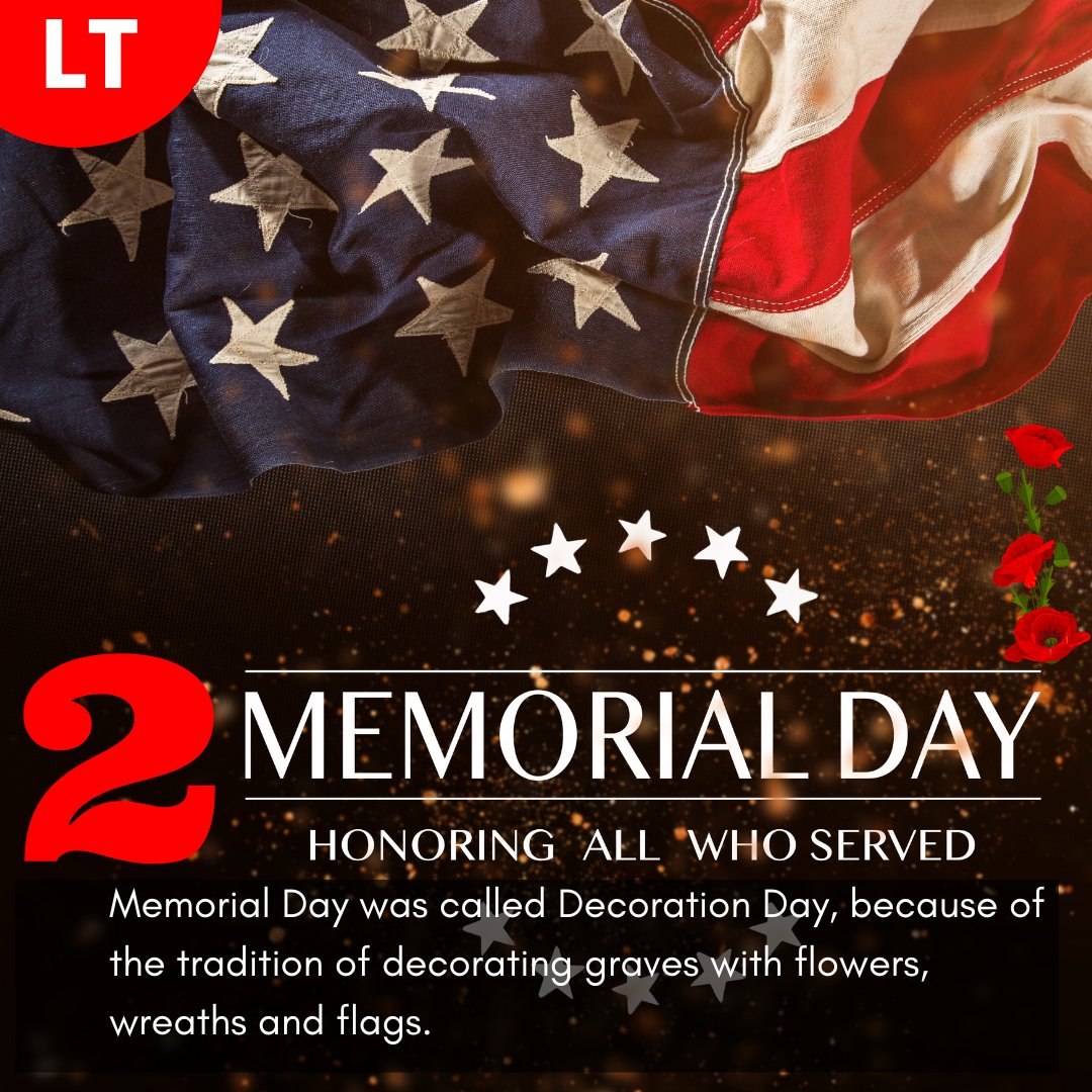 Laymensterm's tweet photo. Memorial Day was first widely observed on May 30, 1868. It was called "Decoration Day", because of the tradition of decorating graves with flowers, wreaths and flags. The red poppy flower has become a symbol to remember those who died in war. #MemorialDay2023 https://t.co/miTw8mIaIK