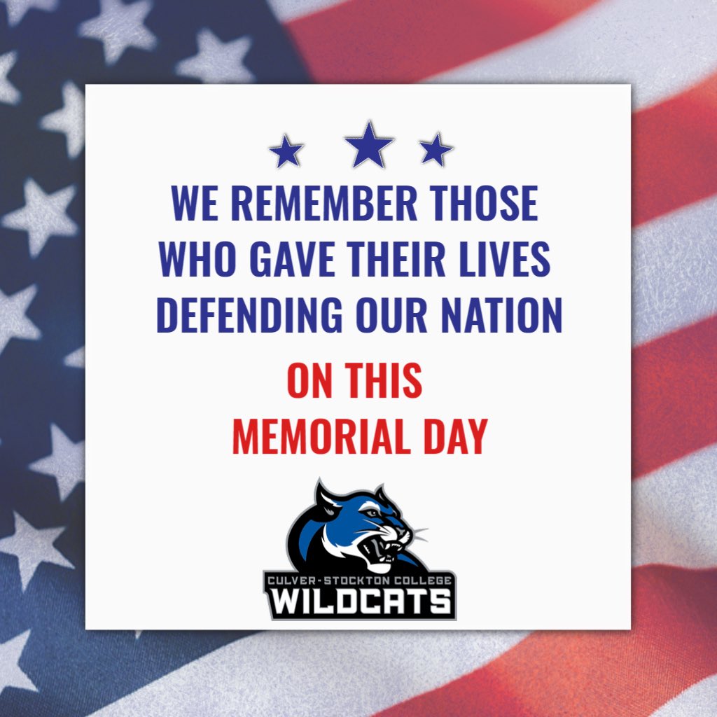 CSCwildcatsFB's tweet photo. We remember and honor those who gave the ultimate sacrifice 🇺🇸 https://t.co/QfzbhLbmw3