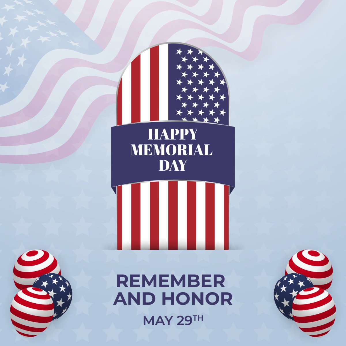 Memorial Day is the day for all Americans to come together and stand united to thank our army men and women for their sacrifices. Warm wishes on Memorial Day to you and your family.