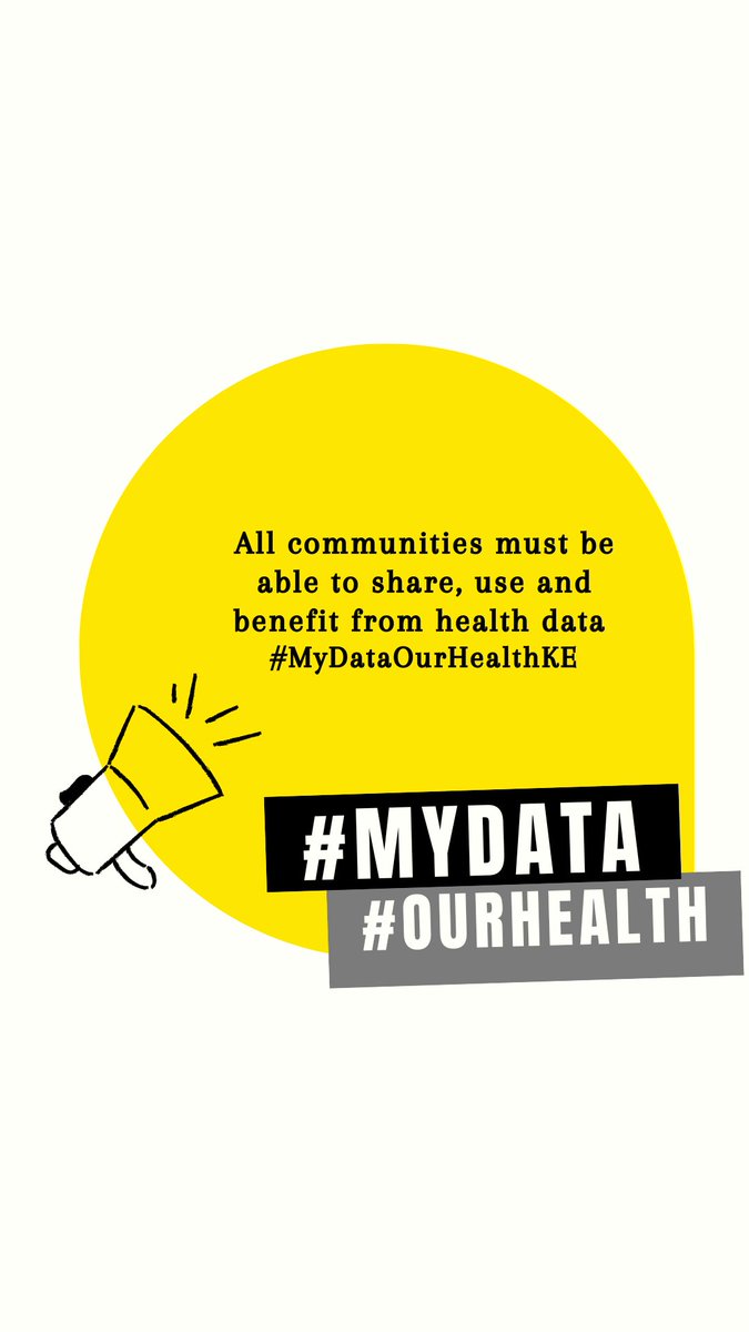 In our digital world,  we are only counted if we are connected. Unfortunately many people around the world are still not digitally connected, and therefore their health needs are not being effectively addressed by health planners, medical researchers and others #MyDataOurHealthKE