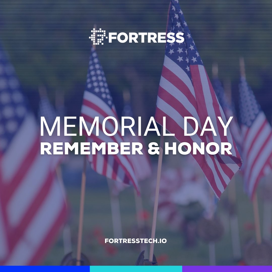 getfortress's tweet image. In gratitude, we honor the brave men and women who made the ultimate sacrifice for our freedoms. Have a safe and relaxing #MemorialDay 🇺🇸

#FortressPropTech