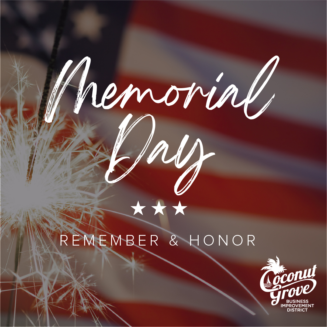 🇺🇸 Join us as we pay tribute to the brave men and women who have served our nation. From community gatherings to heartfelt moments of remembrance, Coconut Grove is coming together to honor their sacrifices. #MemorialDay #CoconutGroveStrong